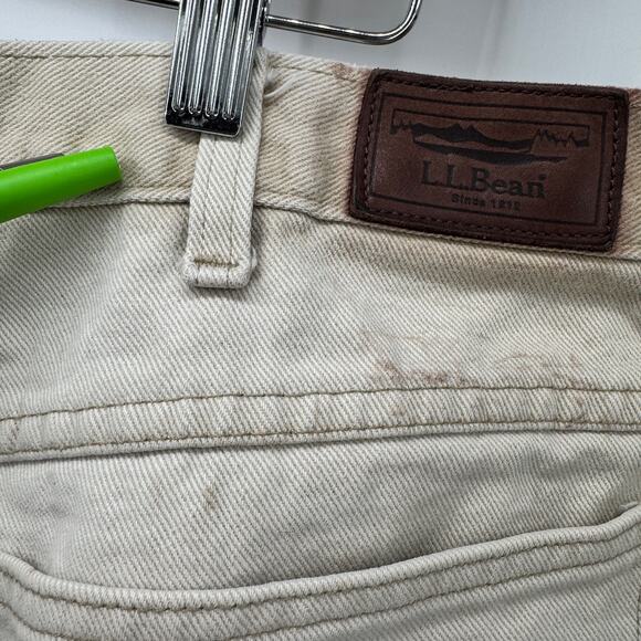Vintage LL Bean Pants Mens 40 (39x32 ACTUAL) Utility Natural Fit 2 Tone USA - Picture 8 of 12